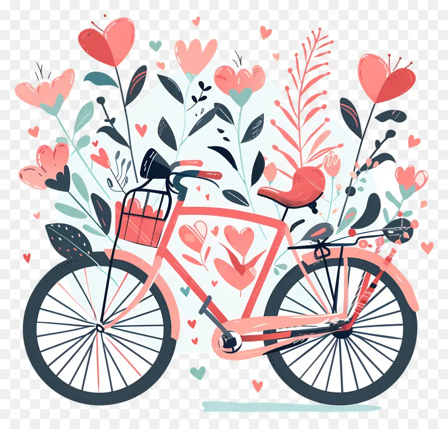 Cinta Desain，Sepeda PNG