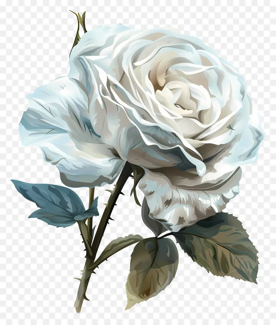 Mawar Putih，Bunga Putih PNG