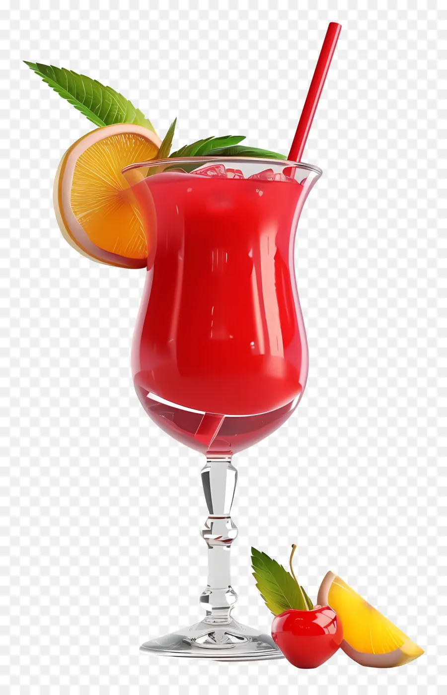 Koktail Merah，Minuman Buah PNG