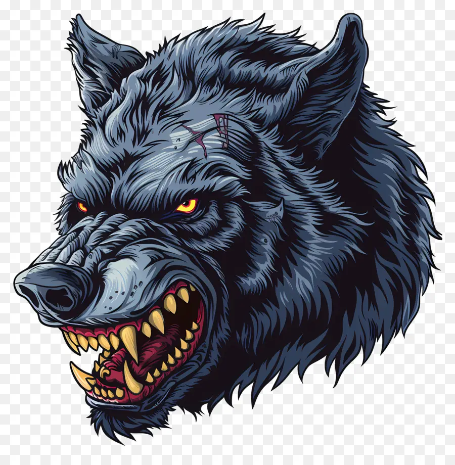Werewolf，Serigala Menakutkan PNG