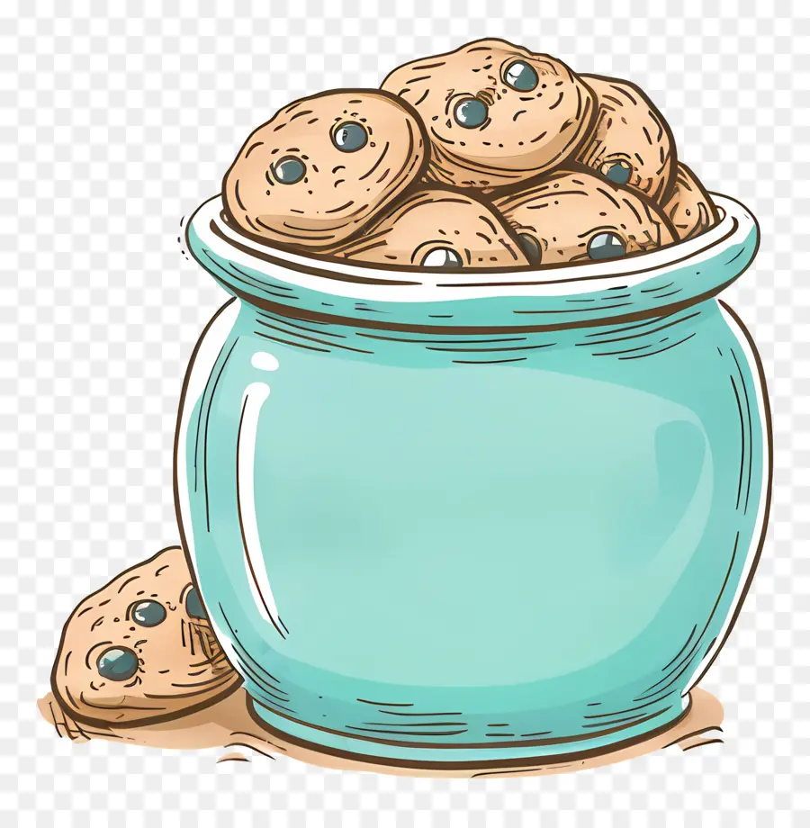 Cookie Jar，Kue Blueberry PNG
