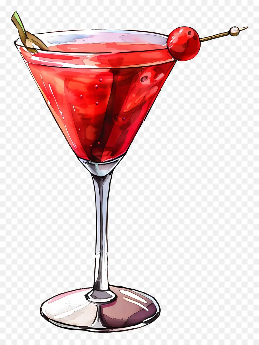 Koktail Merah，Martini Merah PNG