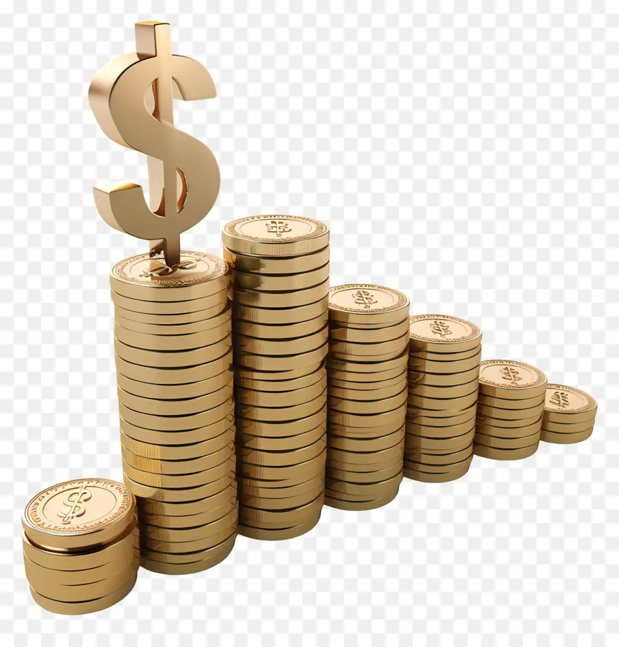 Meningkatkan Uang，Koin Emas PNG