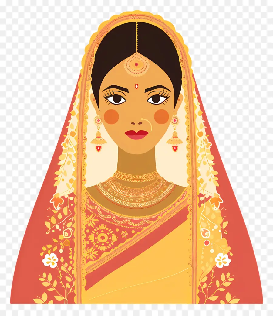 India Pernikahan，Pengantin India PNG