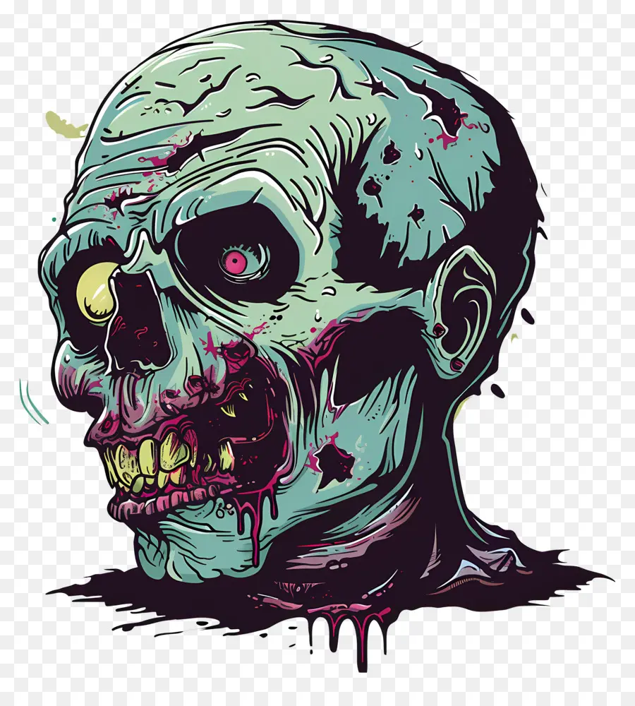 Kepala Zombie，Zombie PNG