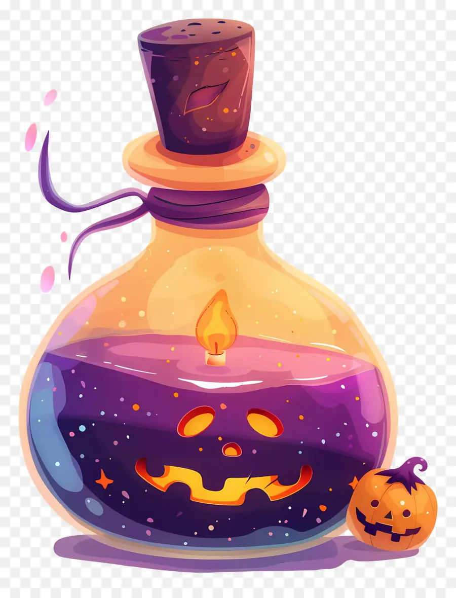 Obat，Botol Ramuan Halloween PNG