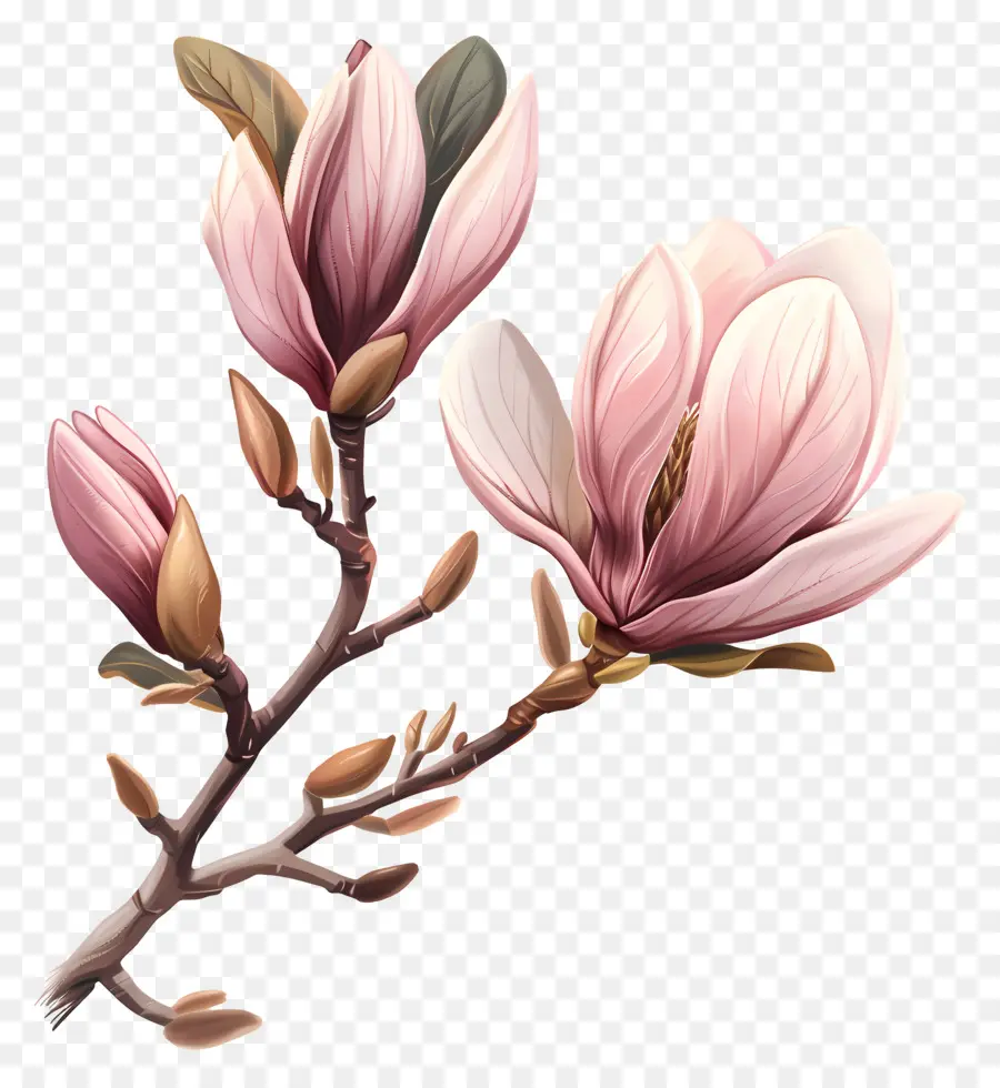 Kuncup Magnolia，Bunga Magnolia PNG