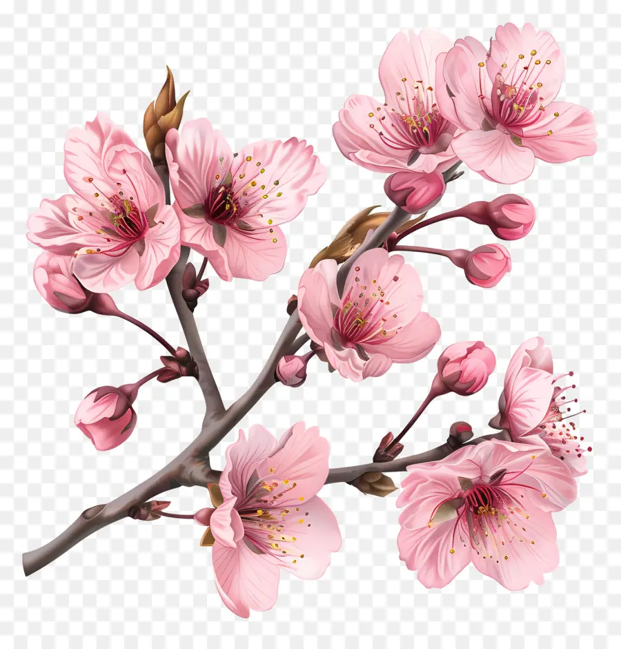 Bunga Sakura，Pohon Sakura PNG