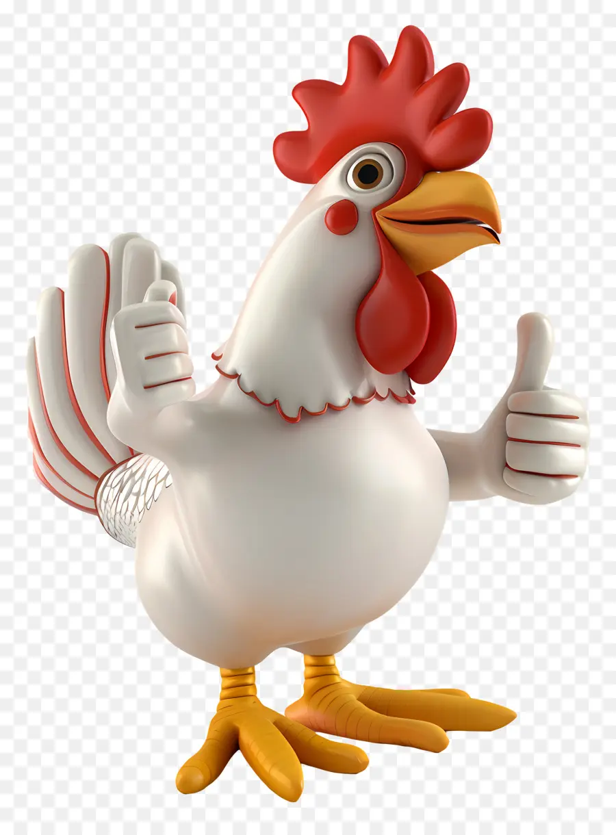 Jempol Ke Atas，Kartun Ayam PNG