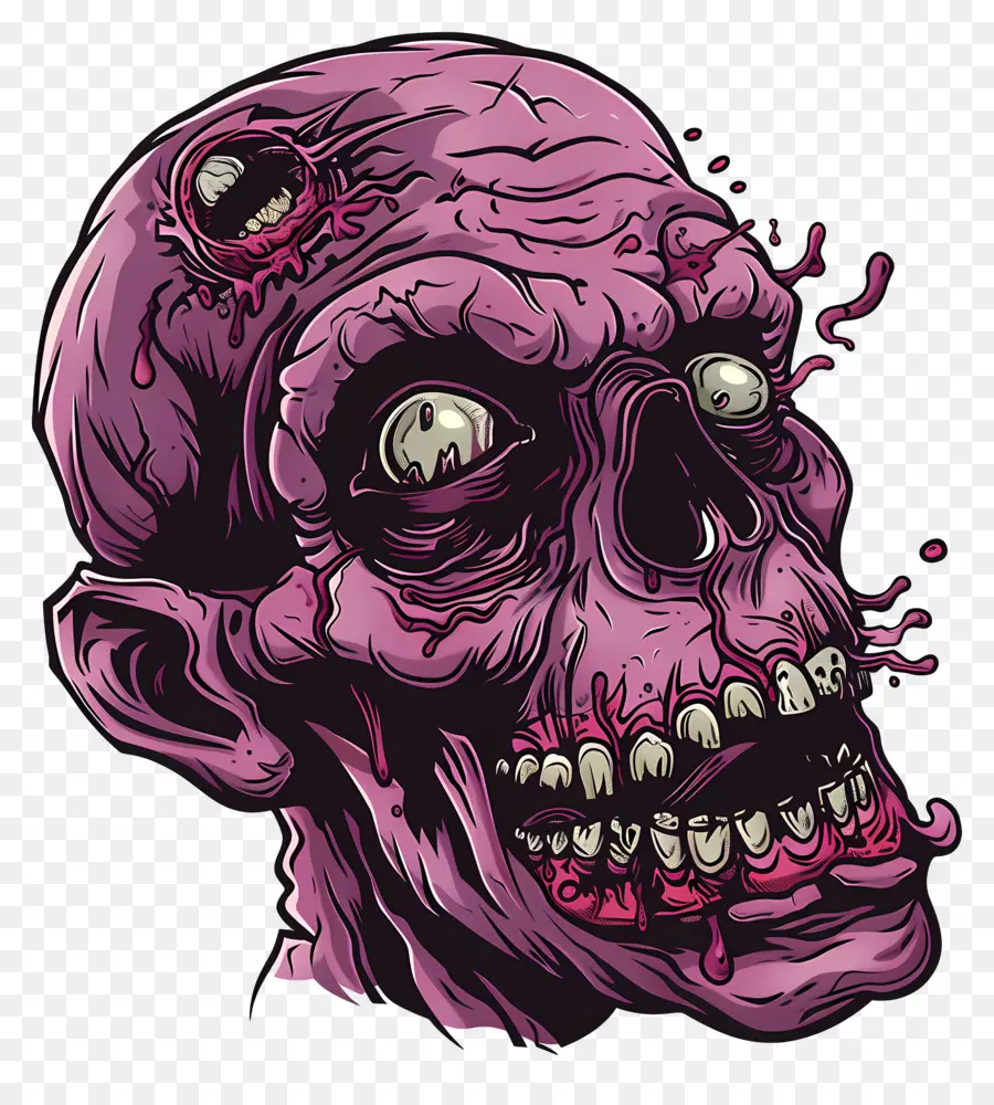 Kepala Zombie，Zombie PNG