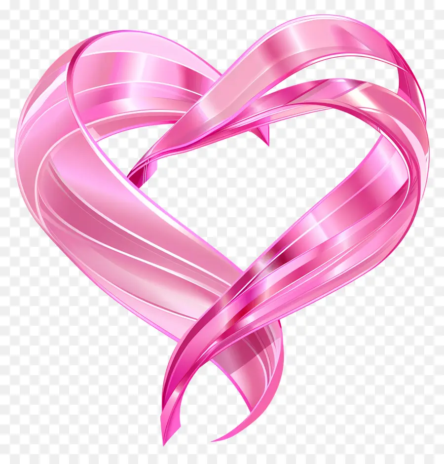 Hati Merah Muda，Pita Pink PNG