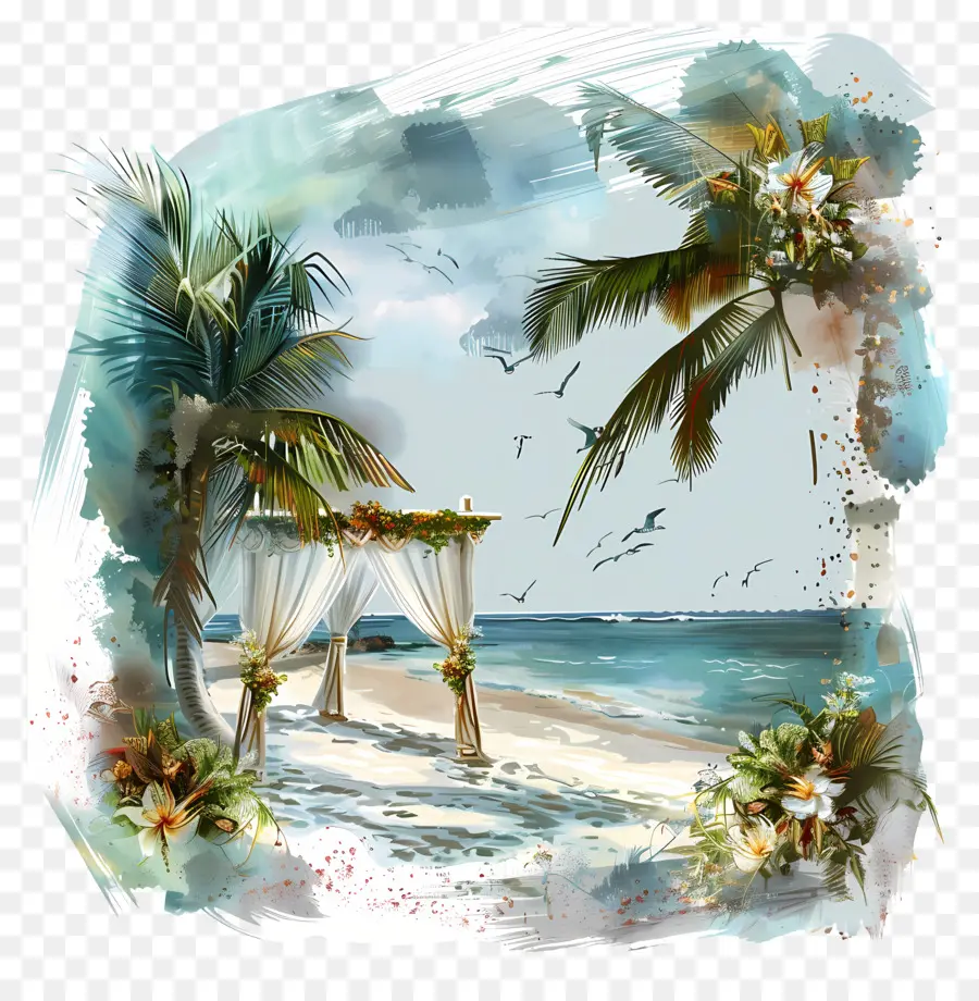Pernikahan Pantai，Pantai Tropis PNG