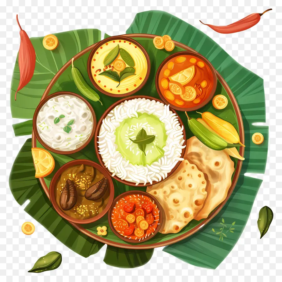 Onam Sadya，Makanan India PNG