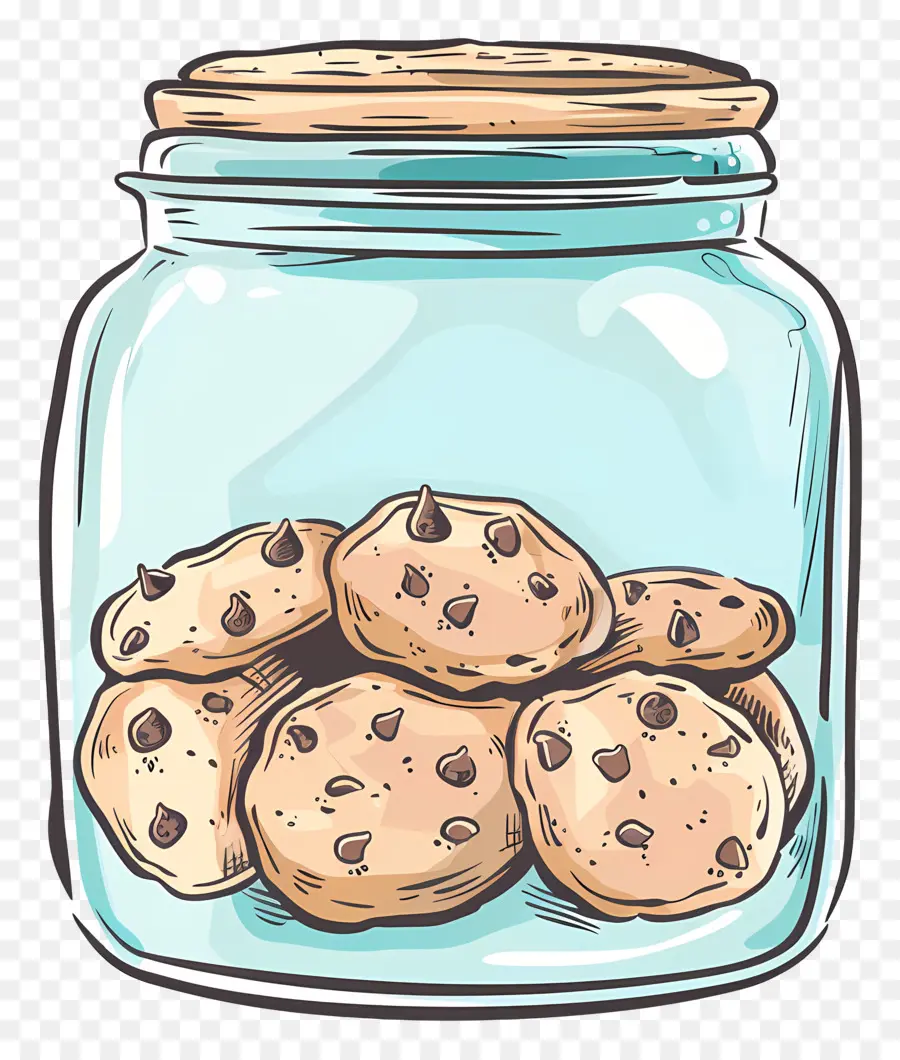 Cookie Jar，Chocolate Chip Cookie PNG