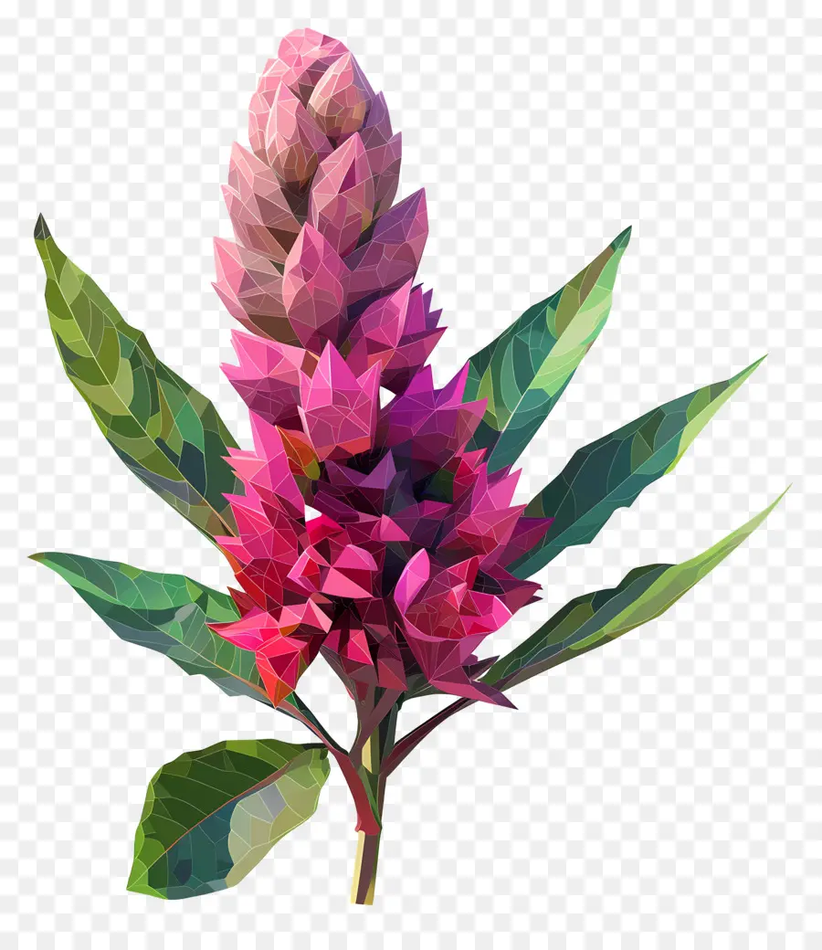 Digital Bunga，Bunga Merah Muda PNG
