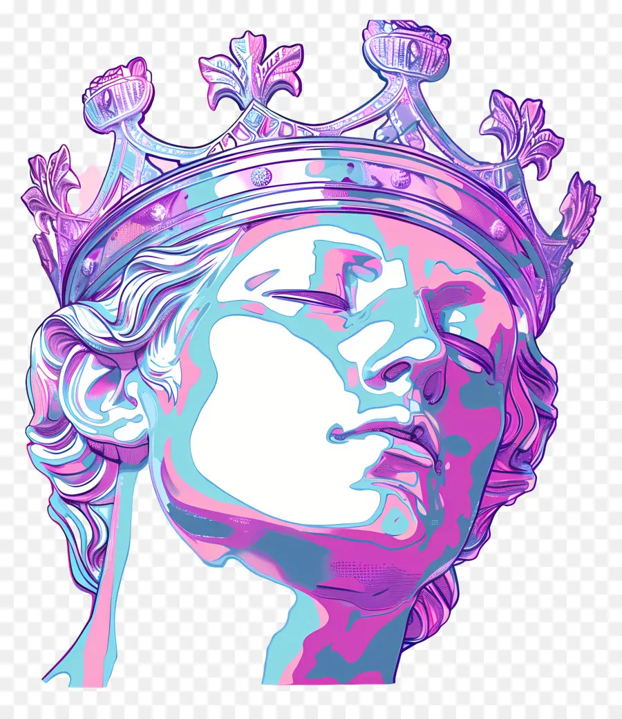 Mahkota Uap，Vaporwave PNG