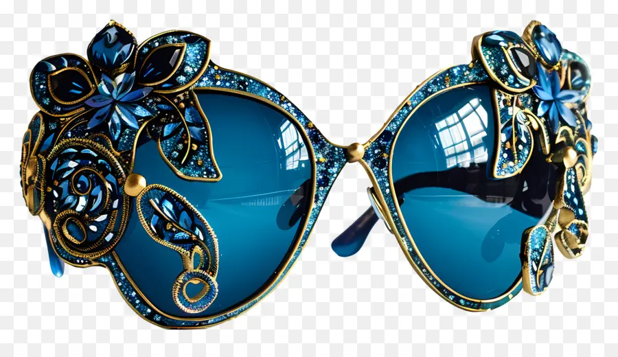 Desain Sunglass，Kacamata Biru PNG