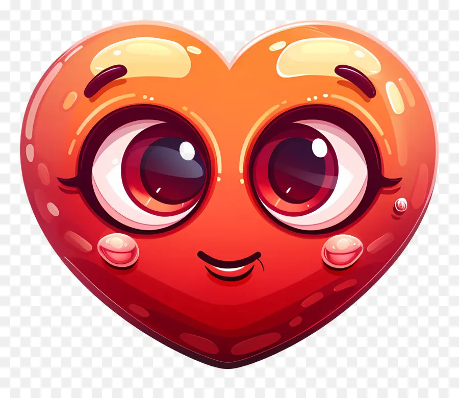 Emoji Hati，Kartun Jantung PNG