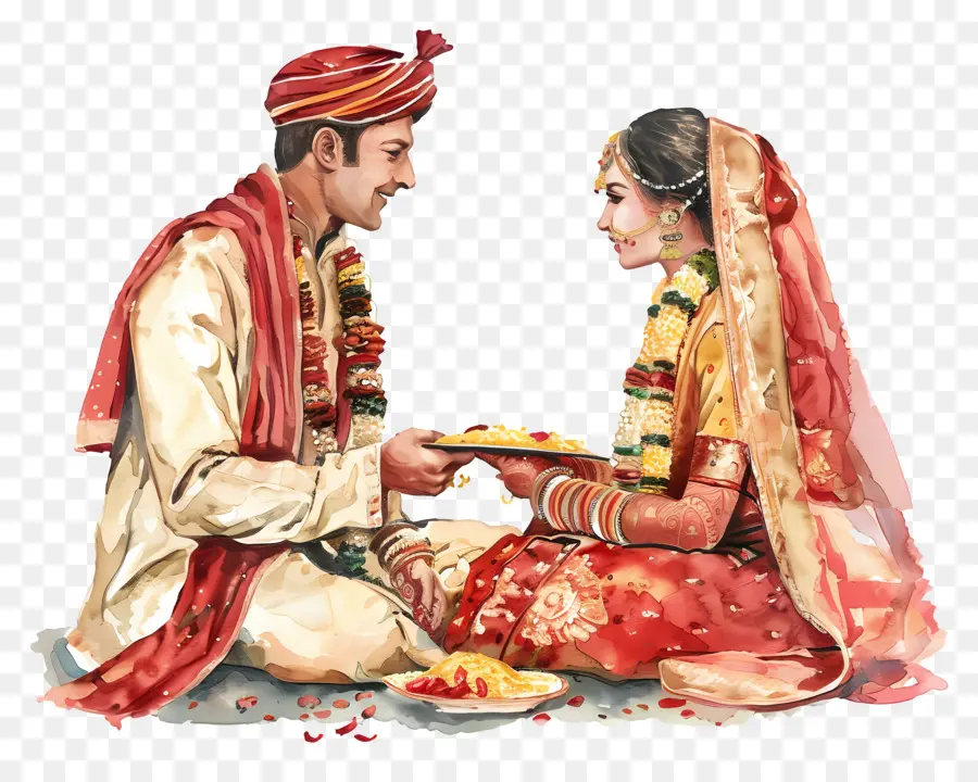 India Pernikahan，Tradisi Pernikahan India PNG