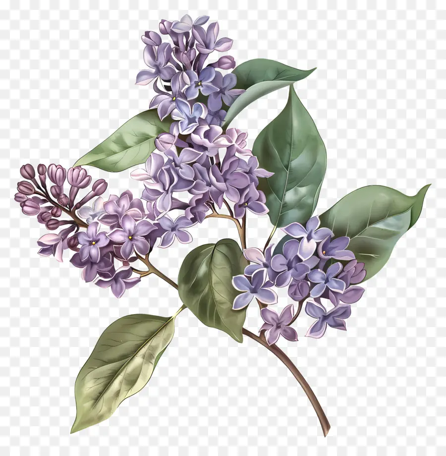 Bunga Ungu，Lilac PNG