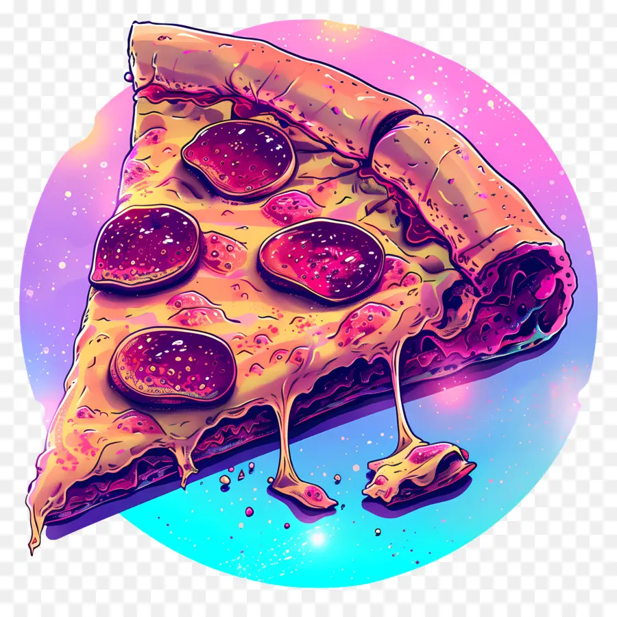 Pizza Vaporwave，Vaporwave PNG