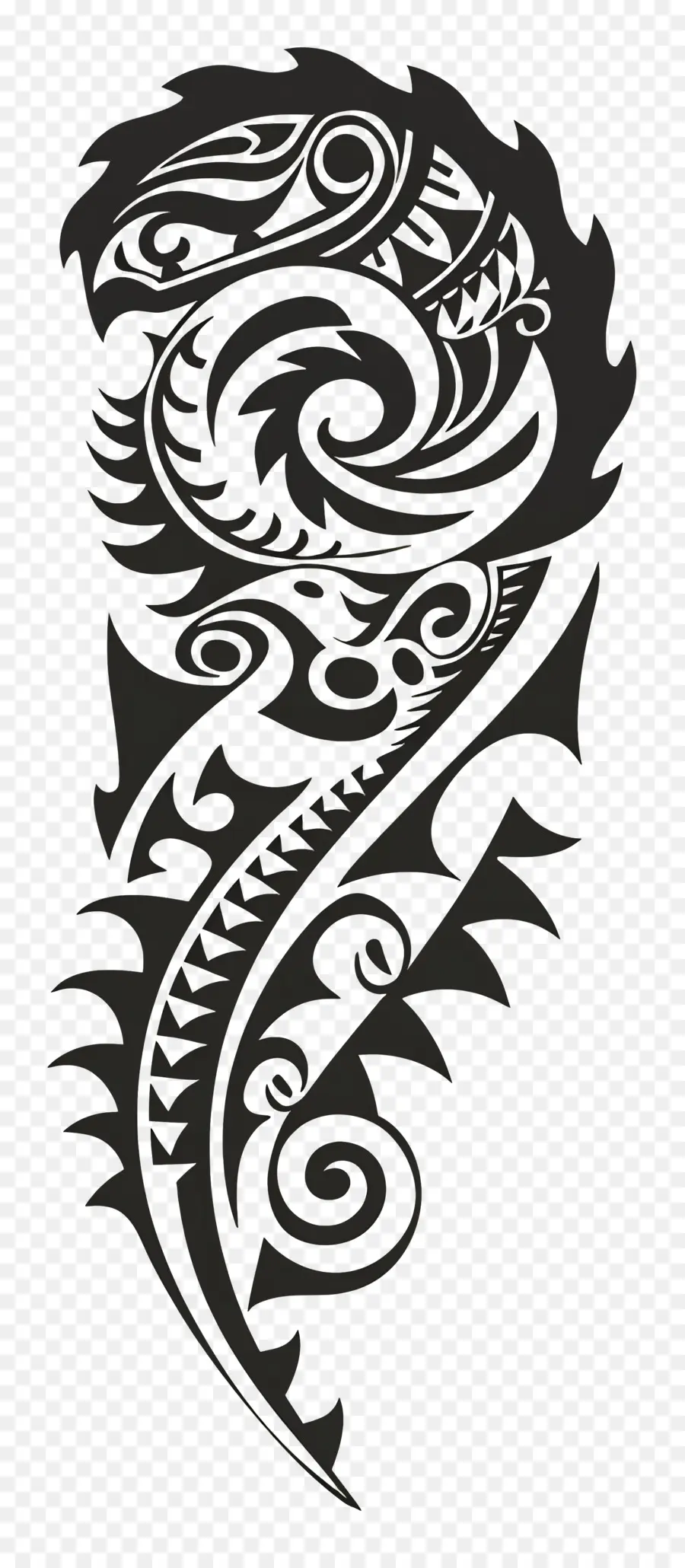 Suku Maori Tato，Hiu Tato PNG