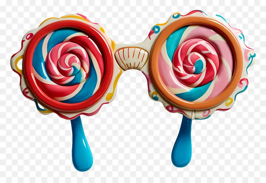 Desain Sunglass，Warna Warni Lollipop PNG