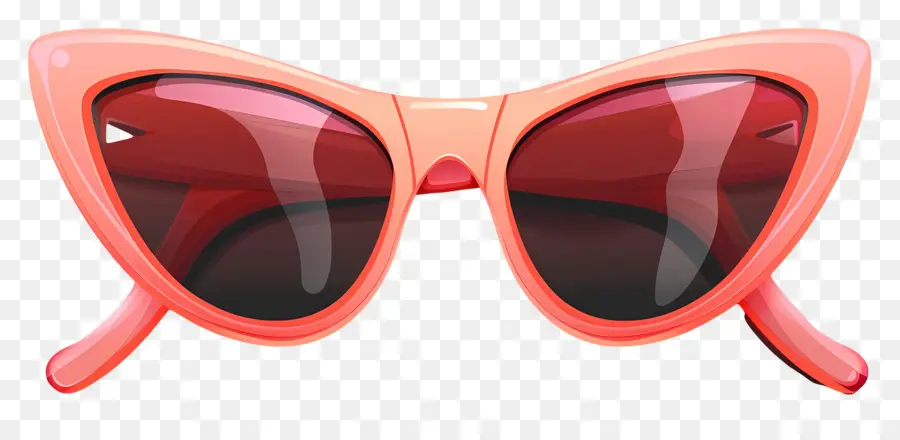 Desain Sunglass，Kacamata Mata Kucing Merah Muda PNG