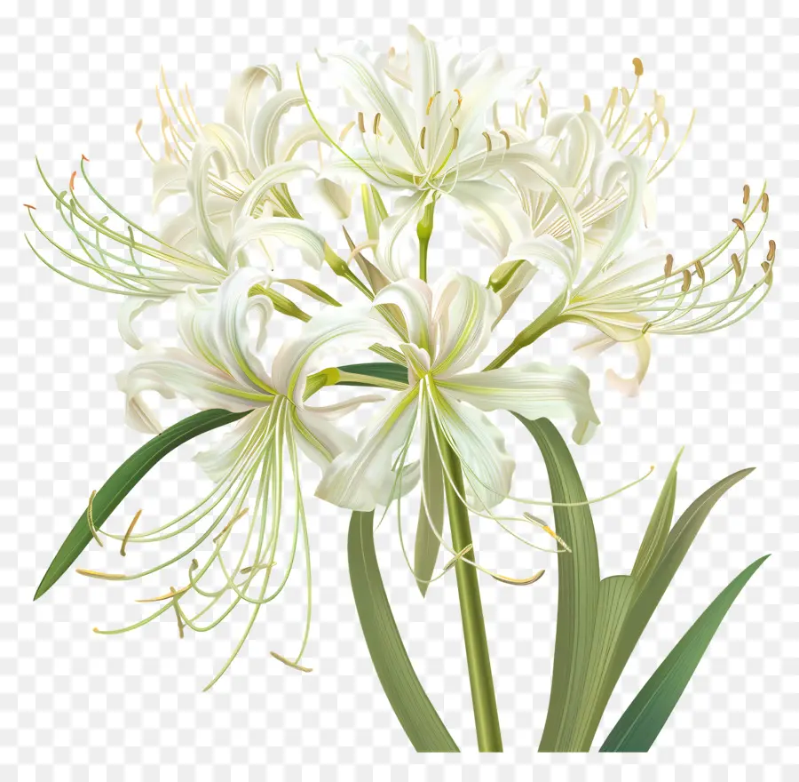 Lily Laba Laba，Bunga Lili Putih PNG