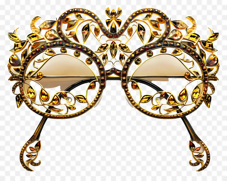 Desain Sunglass，Kacamata Hitam Emas PNG