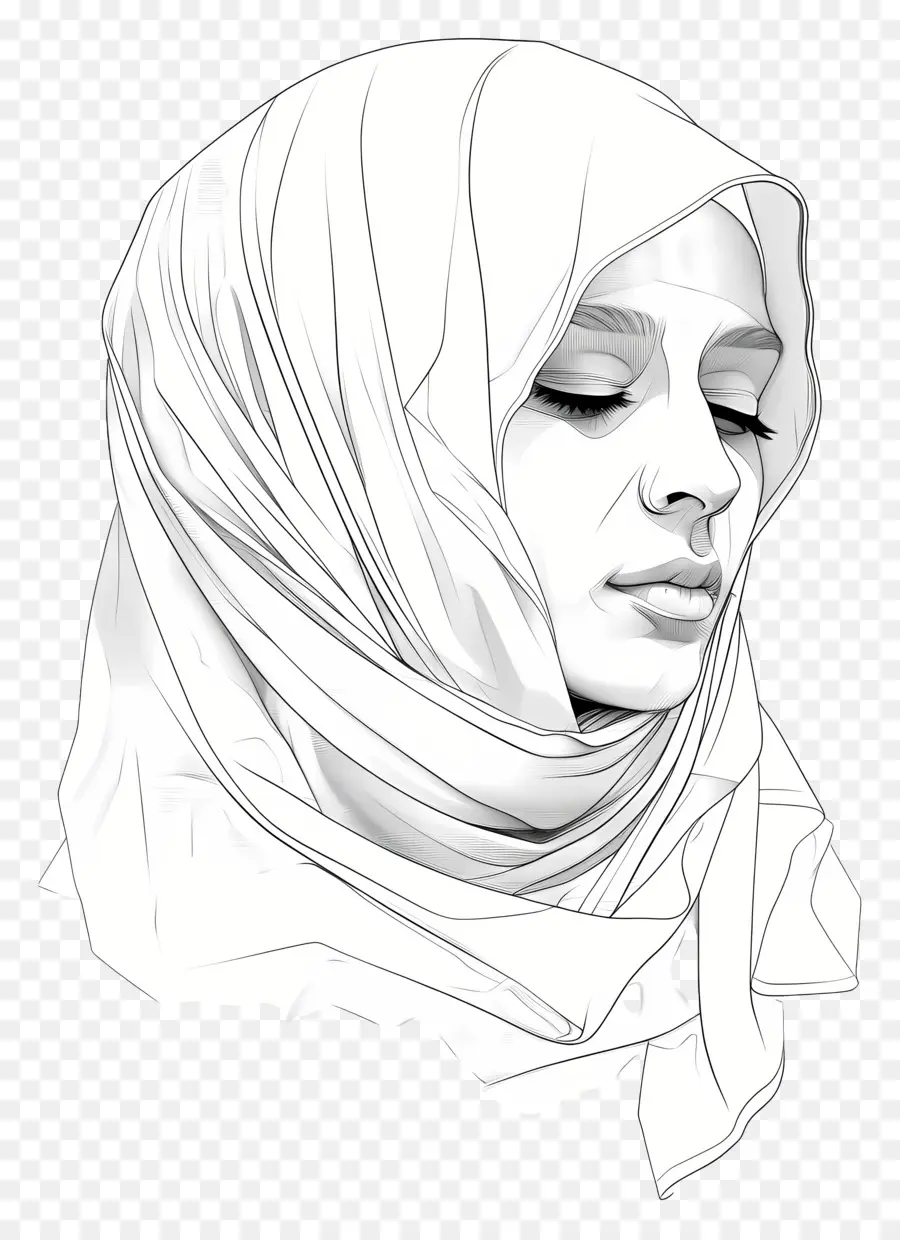 Jilbab，Wanita Islam PNG