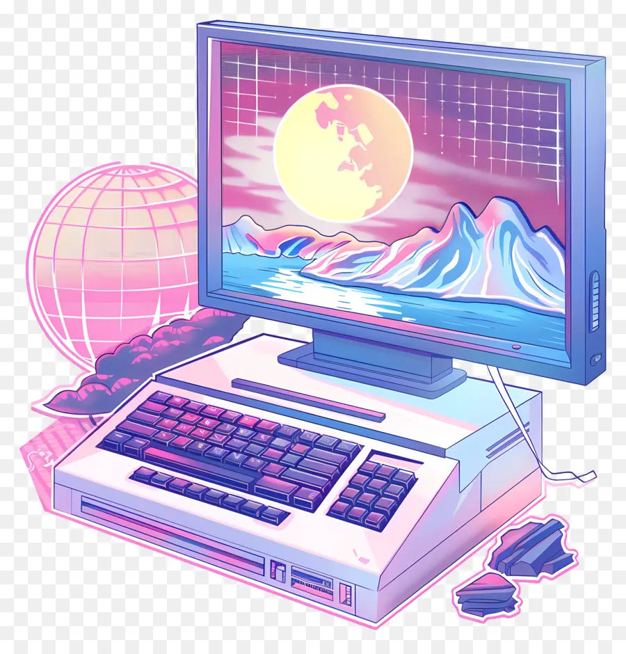 Vaporwave，Komputer PNG