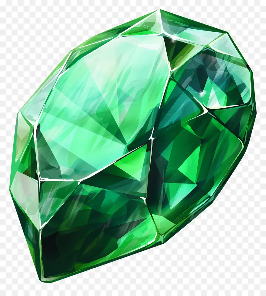 Batu Permata Emerald，Batu Permata Hijau PNG