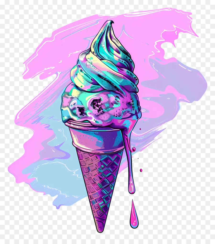 Ice Cream Vaporwave，Vaporwave PNG