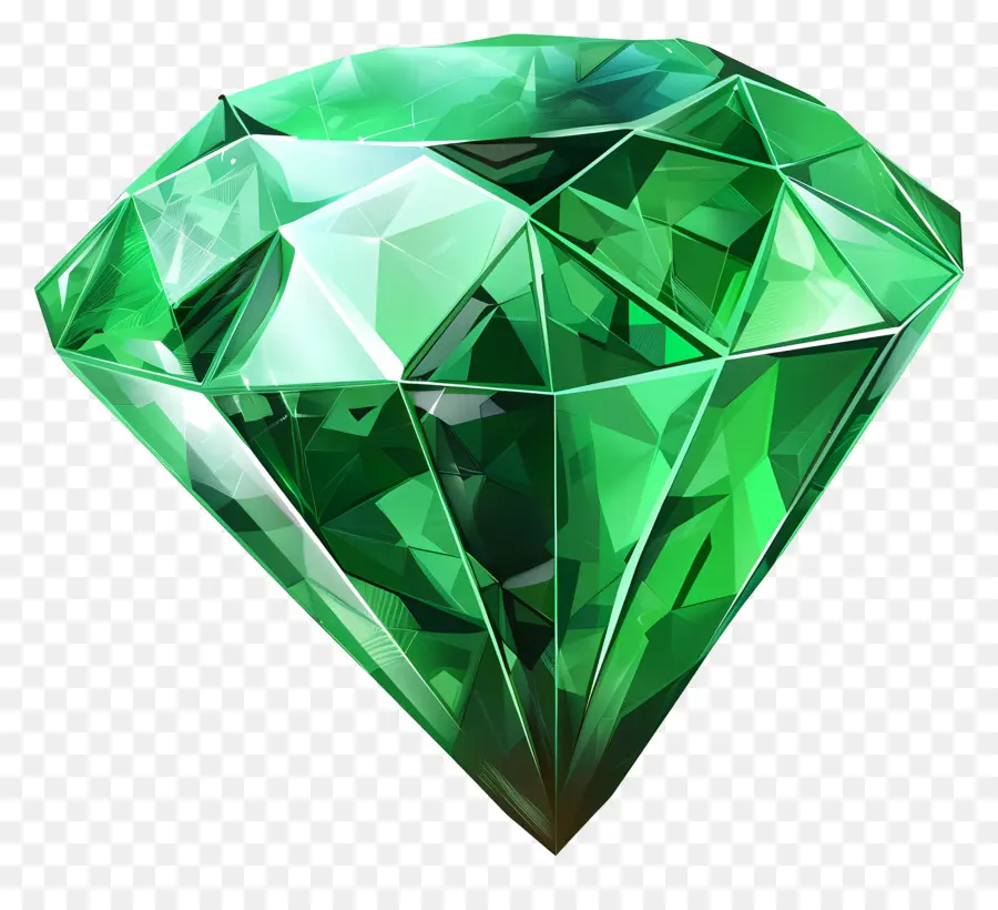 Batu Permata Emerald，Hijau Berlian PNG
