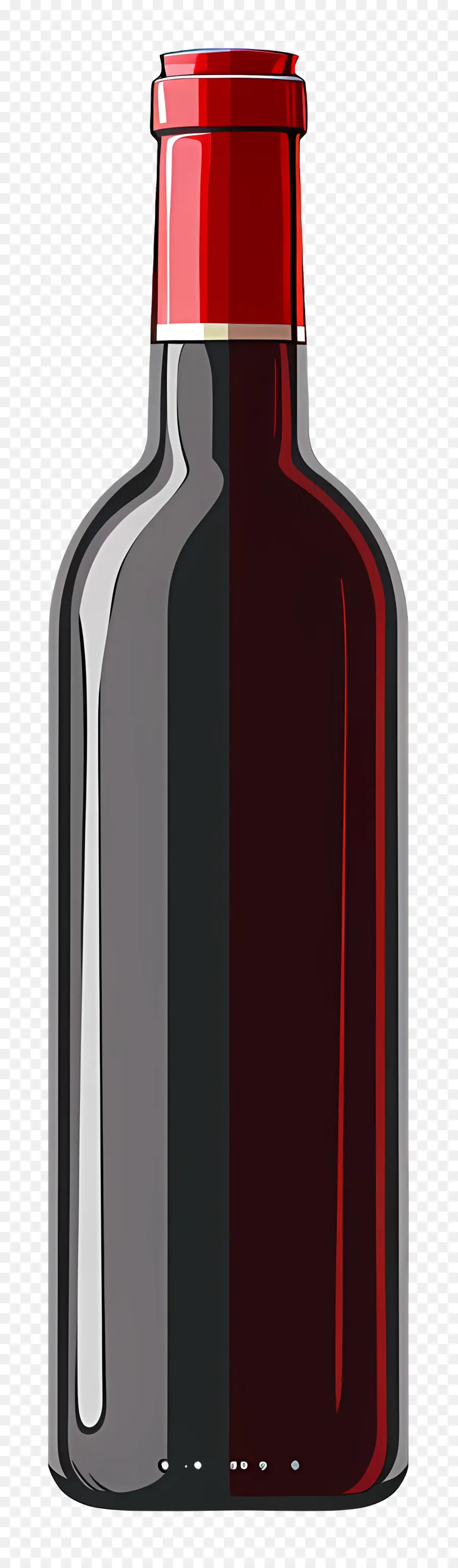 Botol Anggur，Botol Kaca Merah PNG