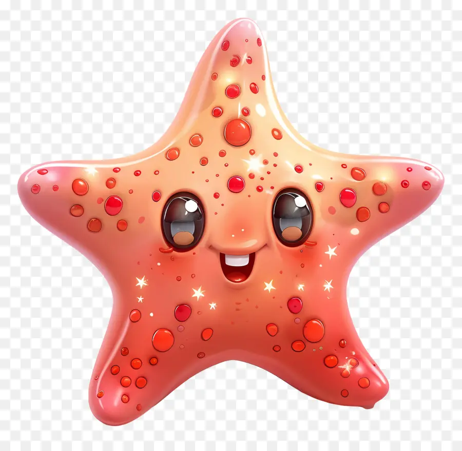 Starfish Lucu，Starfish Animasi PNG