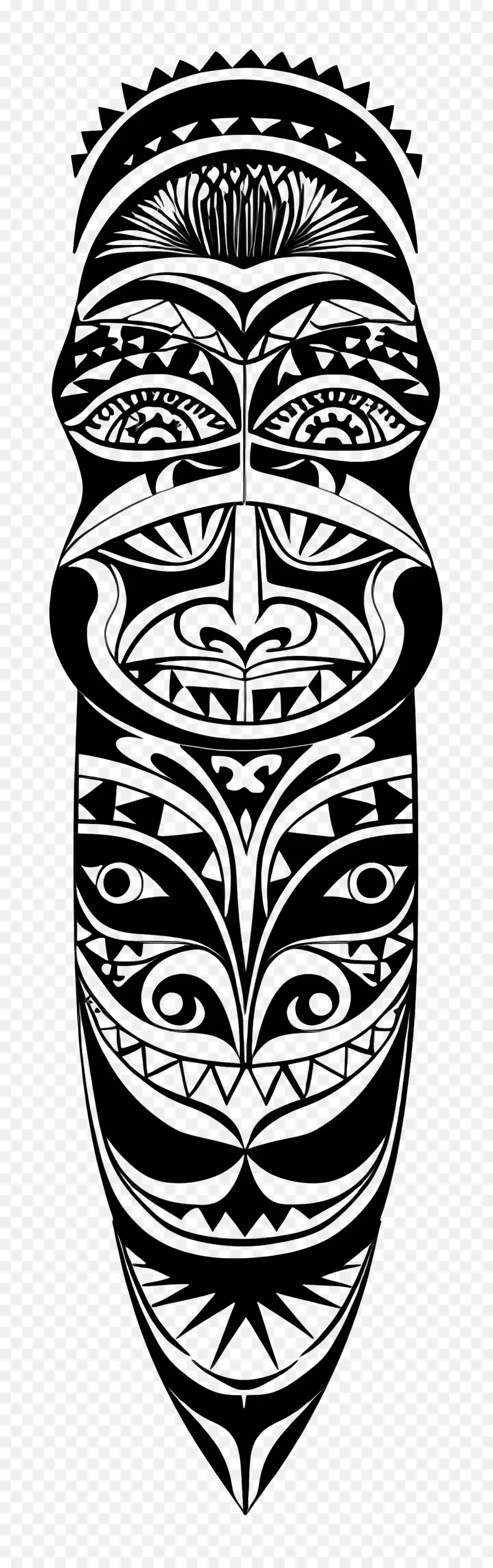 Suku Maori Tato，Tengkorak Seni PNG