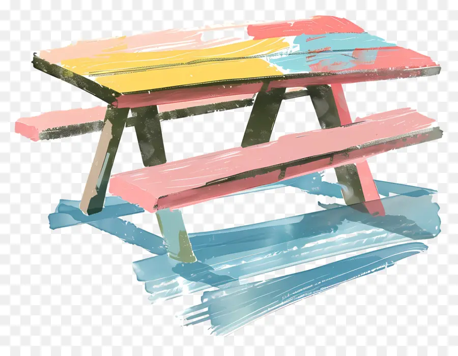 Meja Piknik，Pengaturan Luar Ruangan PNG