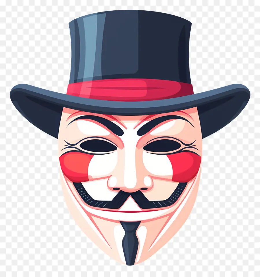 Anonim，Topeng Fawkes PNG