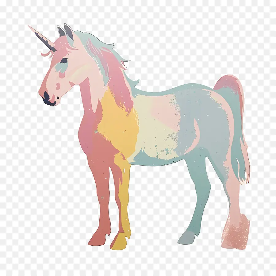 Unicorn，Warna Warni PNG