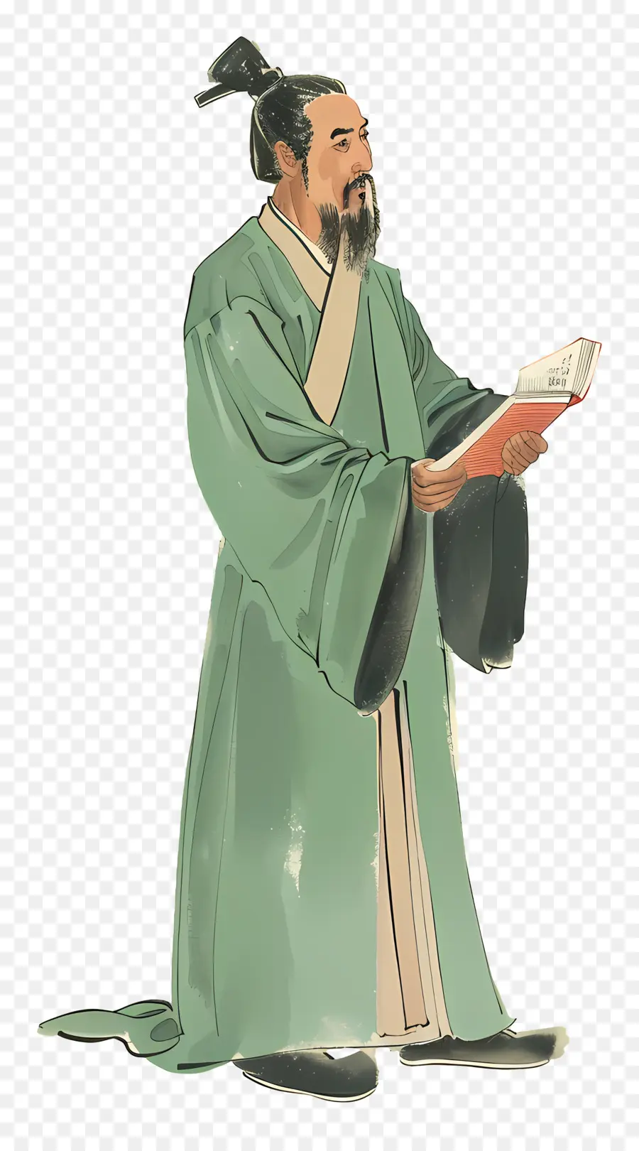 Qu Yuan，Pakaian Tiongkok Tradisional PNG