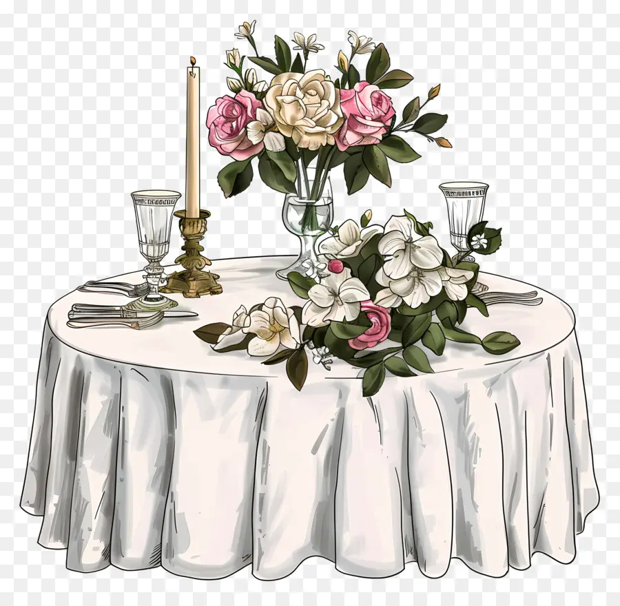 Meja Pernikahan，Pengaturan Meja PNG