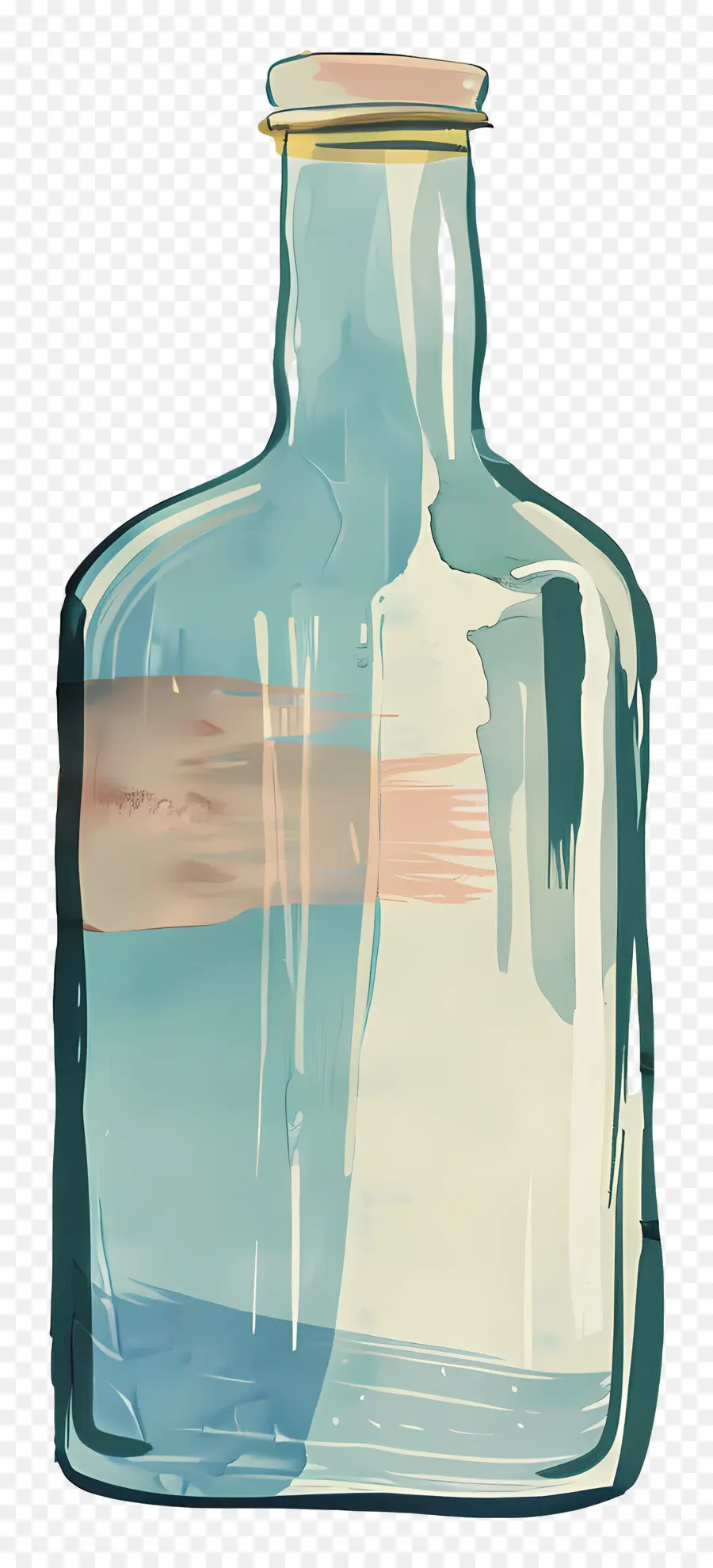 Botol，Biru Botol Kaca PNG