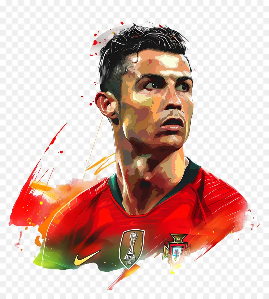Cristiano Ronaldo，Lukisan Digital PNG