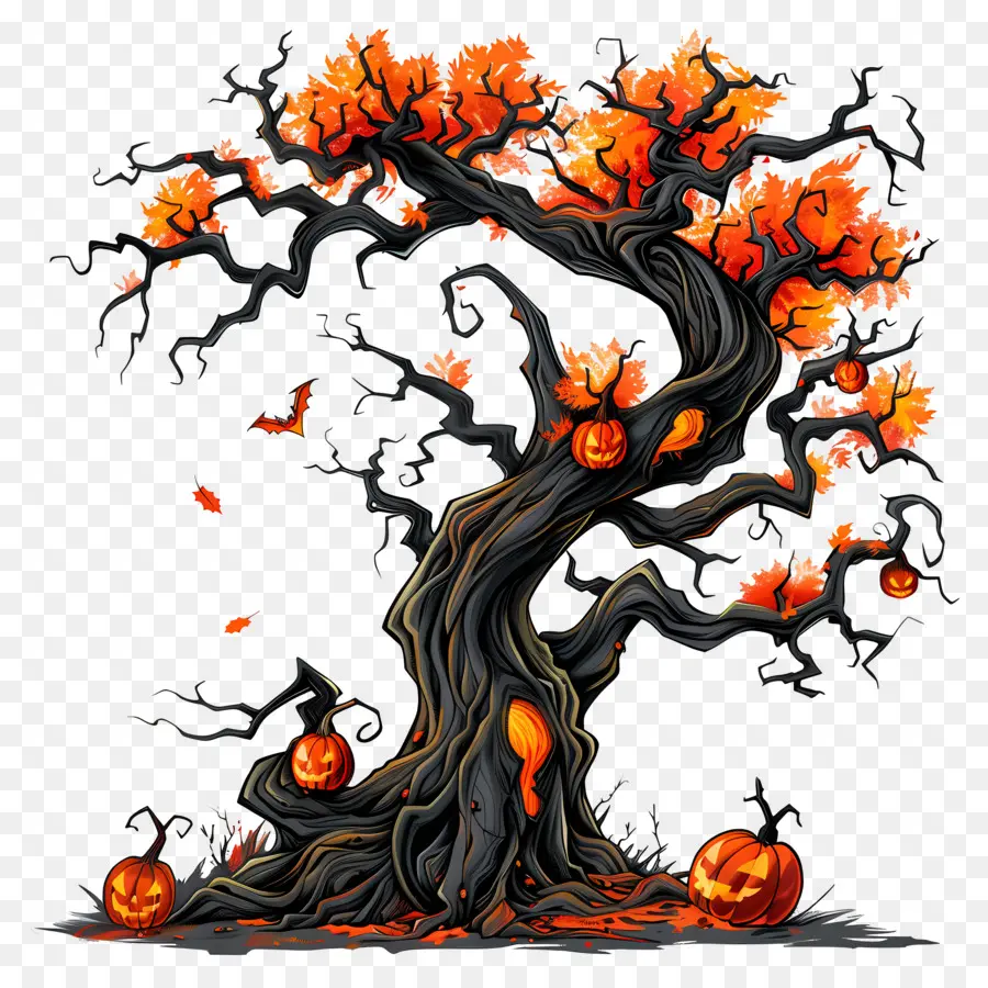 Halloween Pohon，Halloween PNG