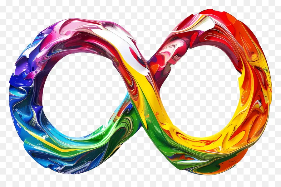 Tanda Rainbow Infinity，Simbol Rainbow Infinity PNG