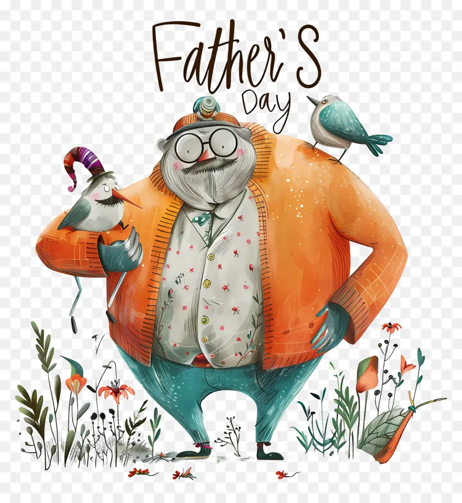 Hari Ayah，Pria Dengan Burung PNG