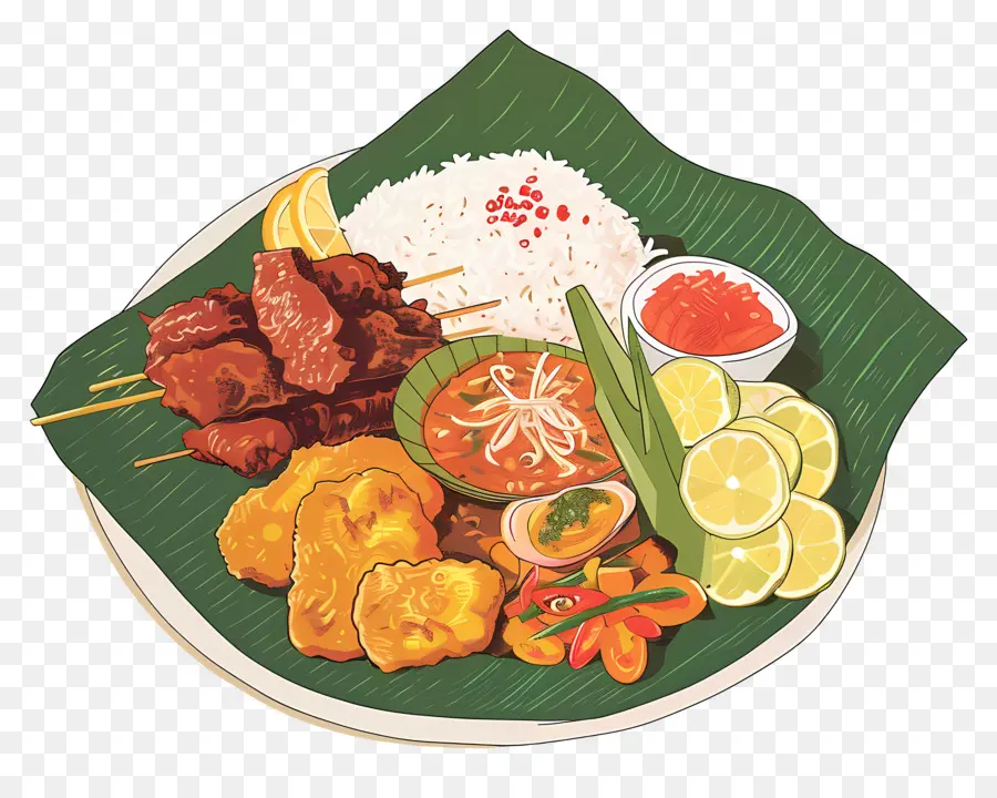 Makanan Melayu，Makanan Piring PNG