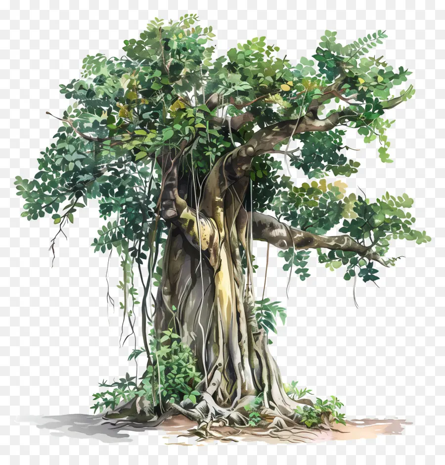 Pohon Beringin，Pohon Kuno PNG